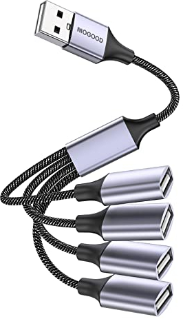 MOGOOD Splitter USB 4 en 1 avec Adapteur