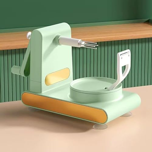 Apple Peeler e Corer, Peelers di patate Apple Peeler Corer Slicer Suction Base con Apple Cutter 8 fette in acciaio inox Blades Cucina Macchina per peeling Pear Peelers con corer Tool (Verde)