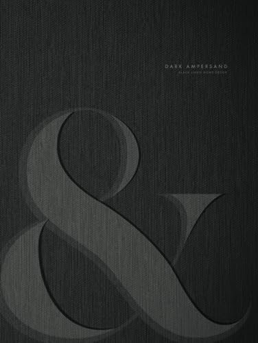 Dark Ampersand - A Black Linen Home Decor Book for Stacking and Coffee Table Display | Hard Cover Book with Realistic Fabric Effect: Ideal for ... Grid Journal Pages Inside (Designer Decor)
