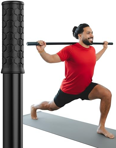 Mobility Mentor Yoga Stick - Mobility Stick - Large Bamboo Exercise Stick for Stretching - Workout Stick - Posture Corrector Stick Mobility - Yoga Bar - Stretch Stick for Fitness - Physical Therapy