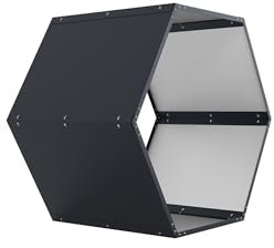 G21 Kaminholzregal HEX 53, 92 x 60 cm, Anthrazit