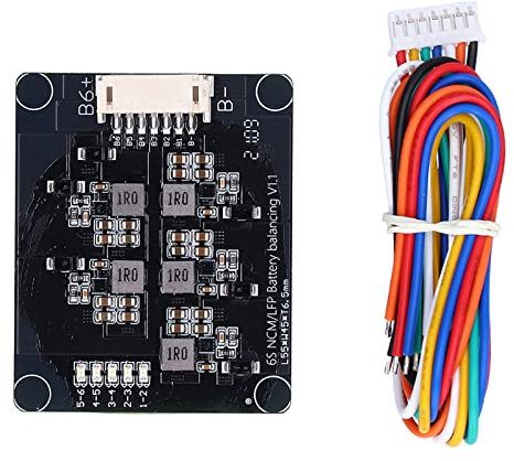 Lithium Battery Active Equalizer, Battery Active Balancer, Battery Balance Module, Energy Transfer Board 2.0V‑4.5V 1.2A (6S)