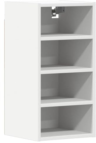 vidaXL Hanging Cabinet Riga White 30x29.5x60 cm Engineered Wood