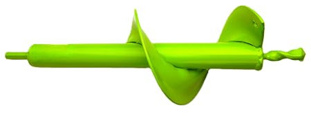 WERHE Tarière pour perceuse 100 mm Ø, 300 mm de long - Tarière de jardin pour visseuse sans fil pour planter, fleurir et creuser des trous - Outil de creusement pour le jardin