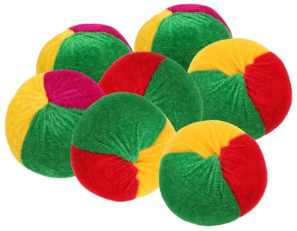 VICASKY 2 Sätze Sandsack Sitzsack-Spiel Maisloch-Spiel Werfen Spiel-Requisiten Bunte Earthbags Für Farbige Erdsäcke Spiel Earthbags Spiel Stoffbälle 7 Stück * 2