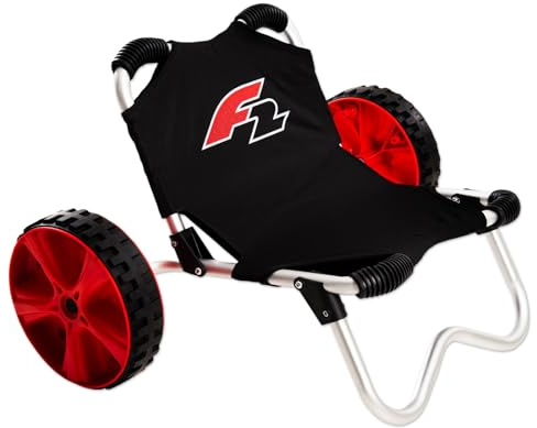 F2 Transportwagen Beach Buggy Schwarz Strandwagen Sitz SUP Transport Wagen Trolley Windsurf Ausrüstung Transportieren