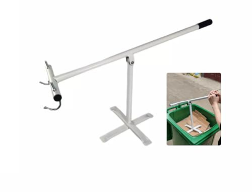 Wheelie Bin Compactor Manual Rubbish Press General Waste Compactor - 120L & 240L- White