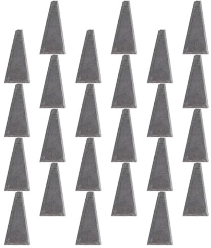 Homoyoyo Cunei Triangolari in Metallo Per Manici D'ascia e Martello, Piccoli Cunei Spaccalegna Manico Conico Per Attrezzi Agricoli, Kit Da 30 Pezzi Per Rinforzo e Montaggio Rapido