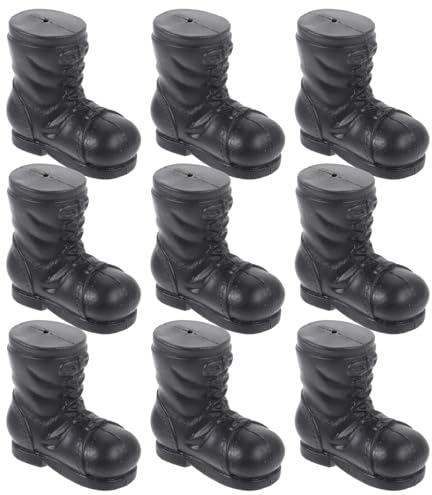 VICASKY Santa Claus Boots Christmas Decorations 10pcs Set Santa Boot Props Xmas Party Supplies Accessories for Holiday Craft and Cosplay