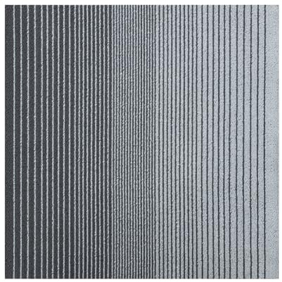 INMOZATA 20pcs Carpet Tiles 50x50 cm 5 SQM Flooring Rugs 5 mm Thick for Indoor/Outdoor,Commercial Retail, Office, Home, Kitchen, Bedroom, Living Room, Bathroom (Gradient Light Grey)
