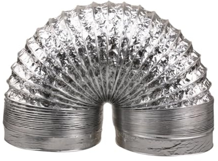 Didiseaon Manguera Ventilación Aluminio Resistente al Fuego para Conductos Hvac Baños Cocinas Invernaderos