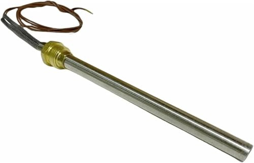 RYELDOM - Resistenza/Candeletta Accensione Stufa a Pellet – 250 W – Diametro 9,9 mm – Lunghezza 140 mm/150 mm – Filettatura 3/8″ GAS – Ricambio per Stufe, Caldaie e Bruciatori