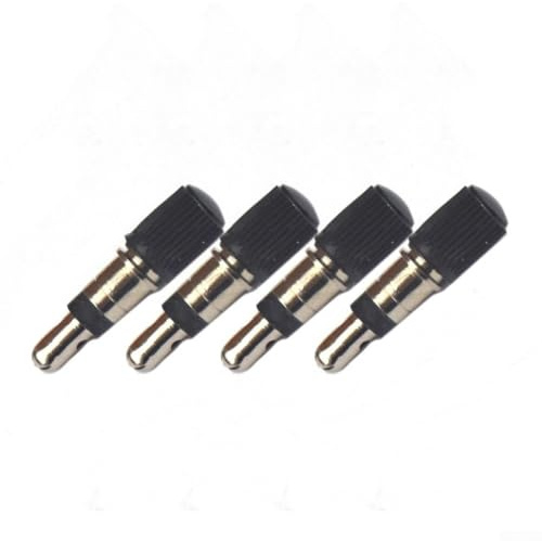 Yhenlovtt Lot de 4/6 valves flash Dv pour valve de vélo avec bouchon anti-poussière compatibles avec valves Dunlop pour vélo et pneus (4 pièces)