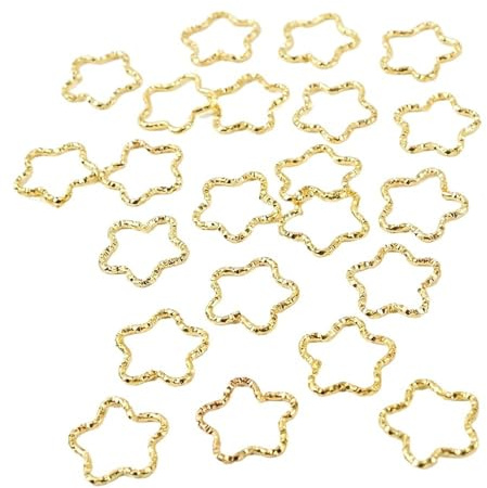150 pezzi Star Decor Accessori for anelli for capelli, perline Anelli treccia Clip Dread Locks Intrecciatura polsini in metallo Decorazione Per Trecce(Gold)