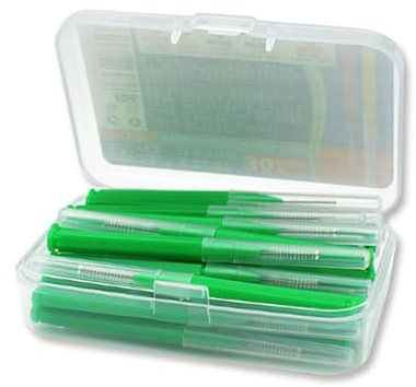 Interdentalborste interdentalborste, tandtråd, munhygien, tandpetare, 2 lådor med 30 st/parti (grön)