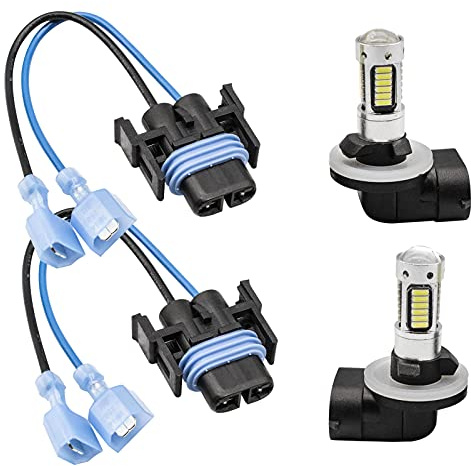 CLUBRALLY LED Headlight Bulb and Headlight Wire Harness for Club Car G&E 1999-up DS 101987901