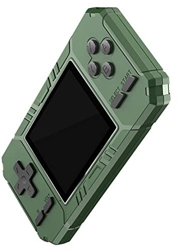 Lrtzizy Retro Portable Mini Handheld Game Console 8-Bit 3.0 Inch Color Screen LCD Game Player Built-in 500 Games-Green