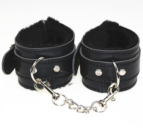 gutiest Double Adjust Wris Leather Hand Cǔffs 001 (Black)