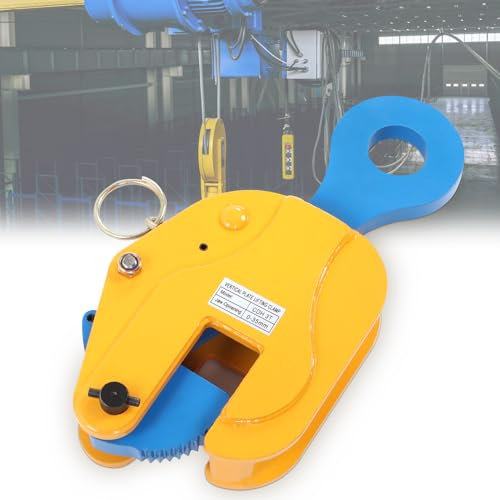 Cocoarm Abrazadera vertical de placa, abrazadera vertical 3T de 35 mm, apertura de mordaza de placa de acero, abrazadera elevadora para automoción, industria aeronáutica, elevación y transporte