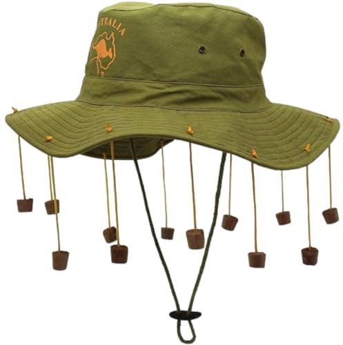 GREY LOOK Australian Hat With Corks for Fancy Dress Party Accessory (1)