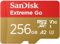 SanDisk 256Go Extreme Go Carte MicroSDXC + adaptateur SD (Pour Android Smartphone, Tablette, Action Cams, Drones, UHS-I, jusqu'à 200 MB/s, 5K, 4K UHD, Rescue Pro Deluxe, V30, Class 10, U3) pour Amazon
