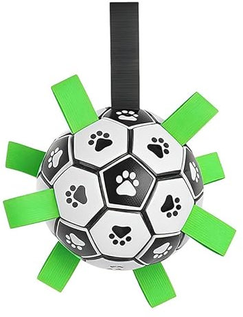 KengjuTesu Hundeball Hundespielzeug Ball mit Griff für Hund – Interaktives Schleppen, Krieg und Wasser Hundebälle, Geburtstagsgeschenk für Hunde