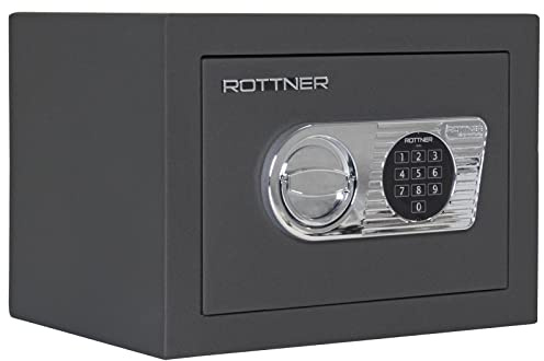 Rottner Toscana 26 Wertschutzschrank EN1 Elektronikschloss Aufbohrschutz Notbestromung bedingter Feuerschutz 1 verstellbarer Fachboden inkl. Befestigungsmaterial