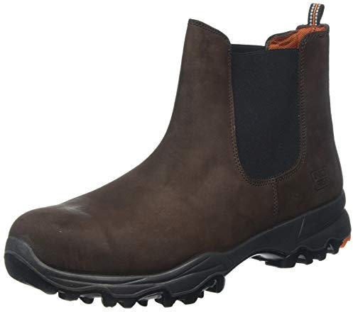 No Risk Nasa S3 SRC Steel Toe Cap säkerhetsdispenser arbetsstövel, Brun, 44 EU