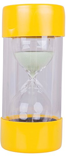 Bigjigs Toys 3 Minute Durable Ballotini Sand Timer Ideal for Home and Educational Purposes - Suitable for all ages