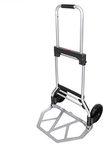 Sackkarre Alu Klappbar Handkarren Transportkarre 100 kg Belastbarkeit für Einkaufen, Reisen, Umzug
