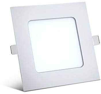 Braytron 5x 6W LED Panel 120 x 120mm Einbaustrahler Spot Einbauleuchte Neutralweiß 350 Lumen Deckenleuchte Eckig