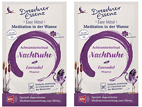 2er Pack Dresdner Essenz Pflegebad Meditationsbad Nachtruhe 2 x 60 g