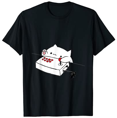 Lustiges Bongo-Katzen-T-Shirt, lustiges süßes Gamer-Meme-Katzen-T-Shirt T-Shirt