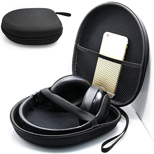 Yunseity Kopfhörertasche Eva-Kopfhörer-Tragetasche Aufbewahrungstasche Kopfhörertasche Reise-Aufbewahrungstasche für HD218 HD228 HD238 HD219 HD229 HD239 HD220(Schwarz)