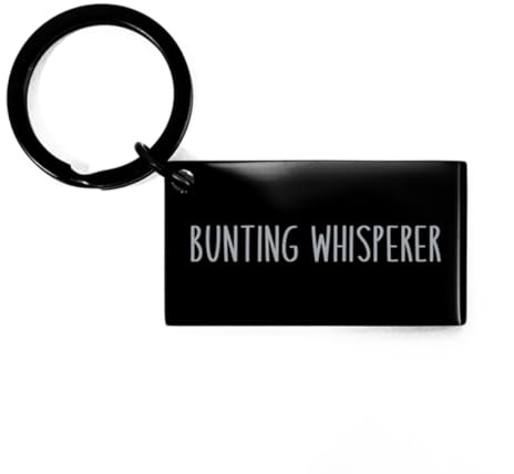 Bunting Whisperer Keychain Christmas Gift for Him Her