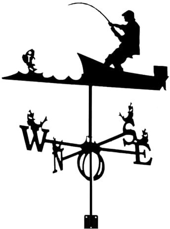 YUZDNM Wetterhahn Fürs Dach - Wetterfahne aus Metall und Edelstahl, langlebiges Werkzeug zur Messung der Windrichtung, für den Außenbereich, Dach, Garten, Installation, Garten, dekorative Wetterfahne