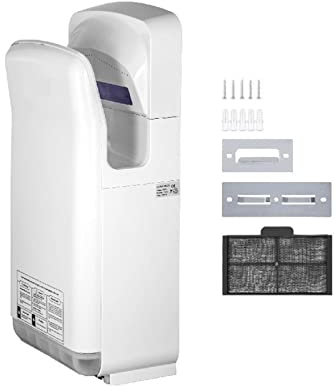 Maquinaria for secador de manos, chorro automático de alta velocidad, hoja de Material robusto seguro de doble cara for baño, Multicolor for todas las estaciones fácil de operar(Bianco)