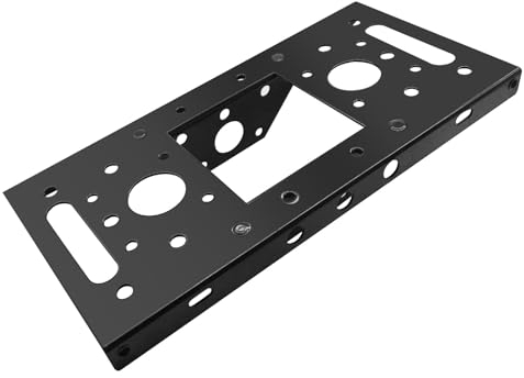 Gabasinover Mailboxes Adapter Plate 4X 4 replacment with 7540B-10 Mounting Board Black