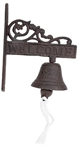 POPETPOP Wandhängende Eisen-Glocke Im Retro-Stil Kreative Türglocke Mit Vogel-Design Für Garten Und Hausdekoration Vielseitig Einsetzbar Als Türglocke Essensglocke Oder Wanddeko