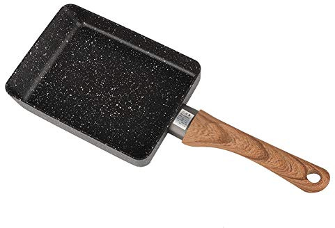 HAOHIZE Padella per Uova Tamagoyaki, Padella Antiaderente Padella per Frittata Giapponese Pentole Addensate Padella Quadrata Antiaderente Accessori da Ambiente cottura Pentole in Alluminio