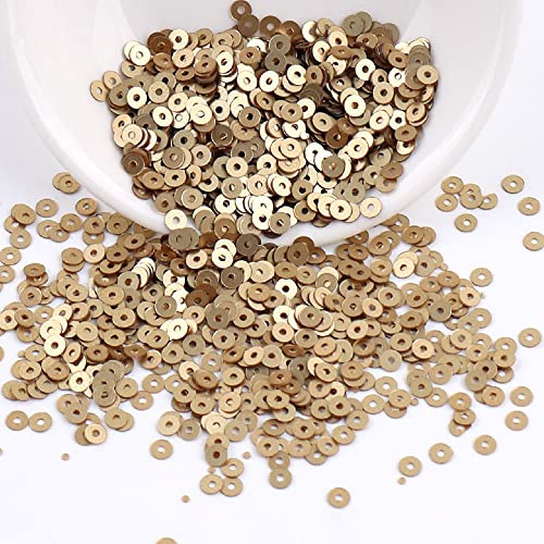 Blausky 6000 lentejuelas para manualidades, lentejuelas sueltas, lentejuelas de 3 mm para coser, pegar enhebradas, lentejuelas iridiscentes, juego de purpurina para manualidades, diseño de uñas,