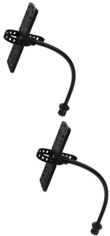 Yardwe 2St Halterung für Fischfinder einziehbar Rutenhalter für Aluminiumboote Stabilisator Bootsfischfinderhalterung Halter für Fischfinder Fischfinderhalter für Boot Kieselgel Black
