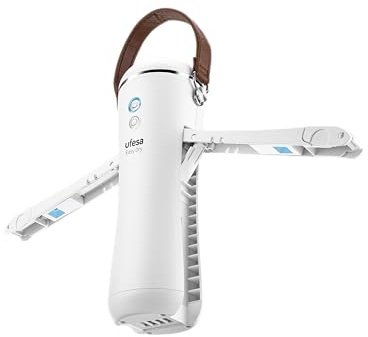 Ufesa Easy Dry, Secadora de Ropa Portátil, Desinfectante Bactericida con Luz Ultravioleta, Secadora portátil de viaje, Desodora con Aceite Aromático, Bolsa de Viaje Incluida