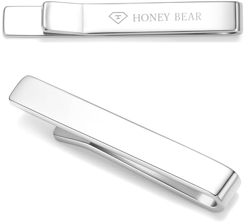 HONEY BEAR 1.57/1.97/2.12/2.36 Homme Pinces à Cravate pour la Taille Normale/Skinny Cravate Décoration 4/5/5.4/6cm