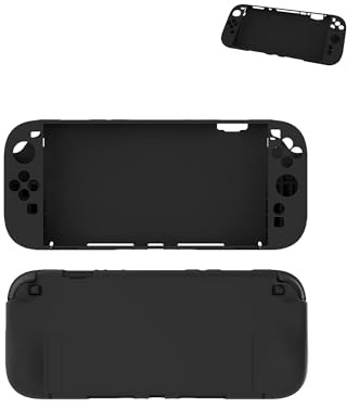 yystao Hülle für Nintendo Switch 2 Konsole, Silikon Schutzhülle Kompatibel mit NS 2, Vollschutzhülle Dockable Case für Switch2, Dock-freundlich, stoßfest, Schwarz