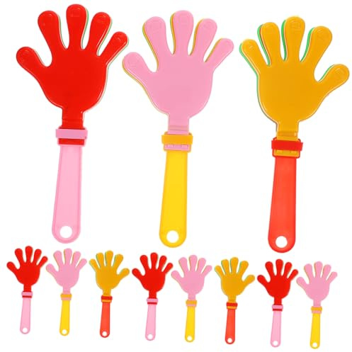 FUTUREORYY Aplaudidores De Mano De Plástico, Generadores De Ruido para Fiestas, 20 Piezas, Color Mezcla, Portátil y Ligero, para Animar Celebraciones, Eventos Deportivos y Actividades Escolares