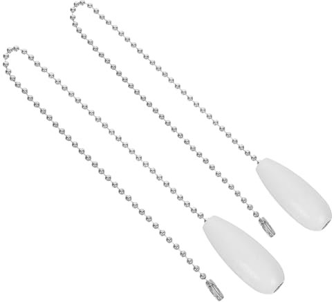 Veemoon 2 Piezas Extensor de Cadena de Ventilador de Techo de Madera de Diseño Decorativo de Esfera Accesorio Estiloso para Rápida y del Control de Ventiladores de Techo