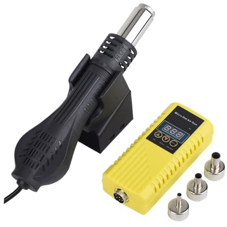 750W Soldering Station 2 in 1 LCD Digital Display Rework Welding Station Kit for Cell-Phone SMD IC Repair Solder Tools Efficient Precision(G)