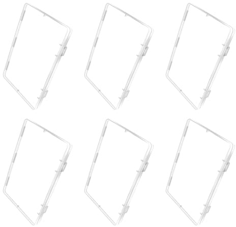 Lot de 6 plateaux de stockage de lait maternel transparents compacts pour empiler et récupérer efficacement les sacs avec boucles