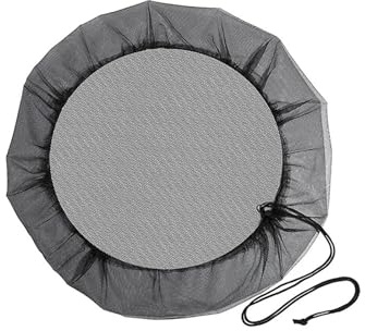 Copertura for barili di pioggia da 60-120 cm, copertura for serbatoi d'acqua esterni, rete for barili di pioggia, secchi di raccolta dell'acqua, forniture for il giardino(80CM)